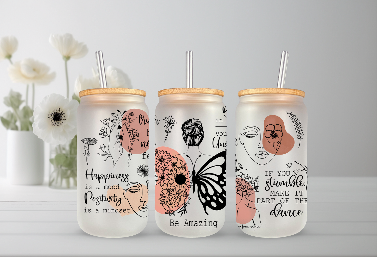 Butterfly Affirmations Cup