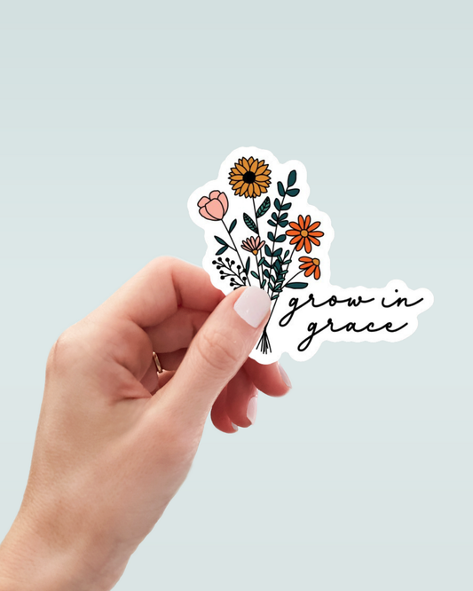 Grow in Grace Decal - Wholesale