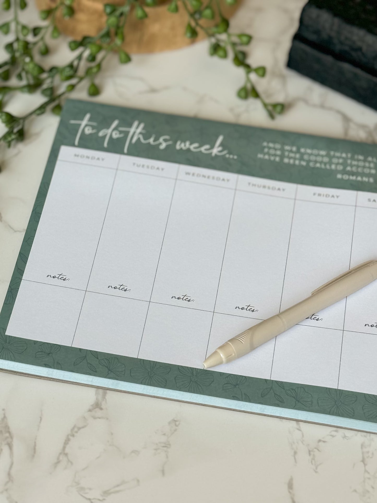 Weekly Planner Notepad