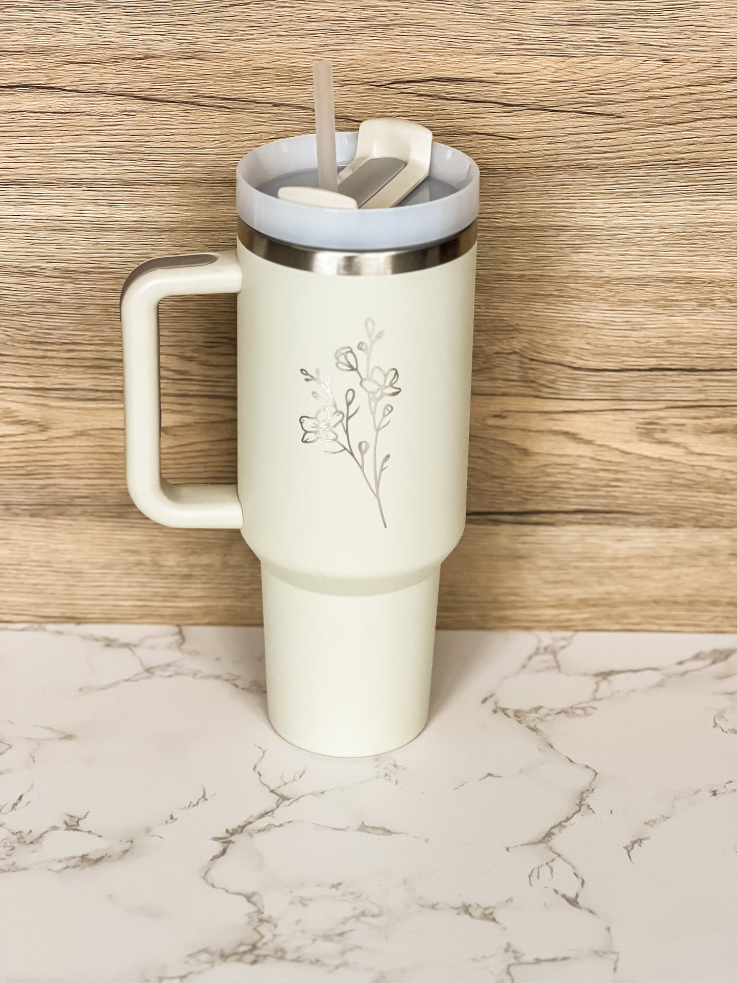 Wildflowers Engraved 40 oz Tumbler