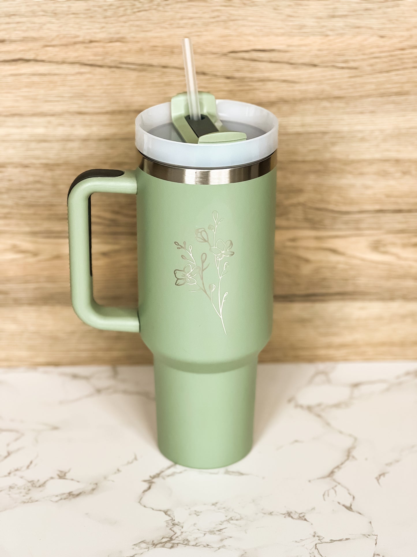 Wildflowers Engraved 40 oz Tumbler