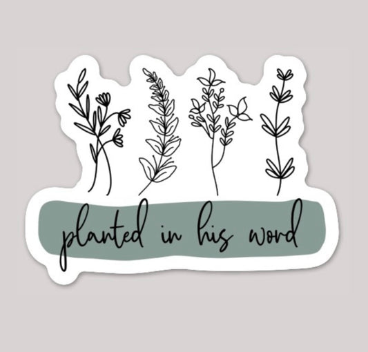 Planted Floral Decal