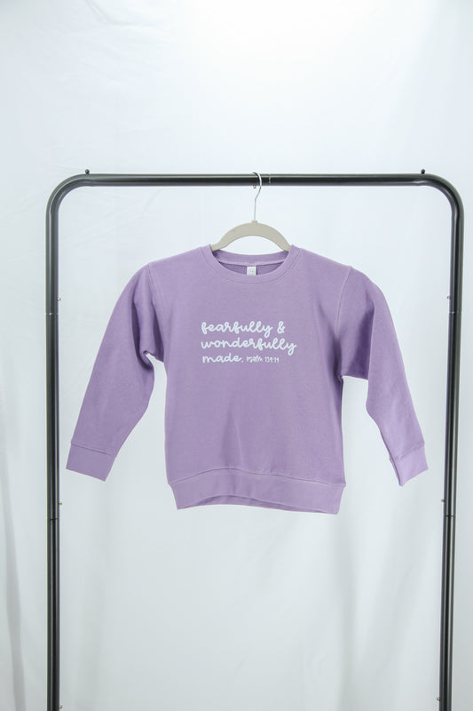 Fearfully and Wonderfully Made Youth Crewneck