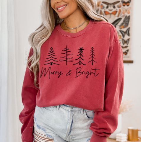 Merry and Bright Crewneck Sweatshirt