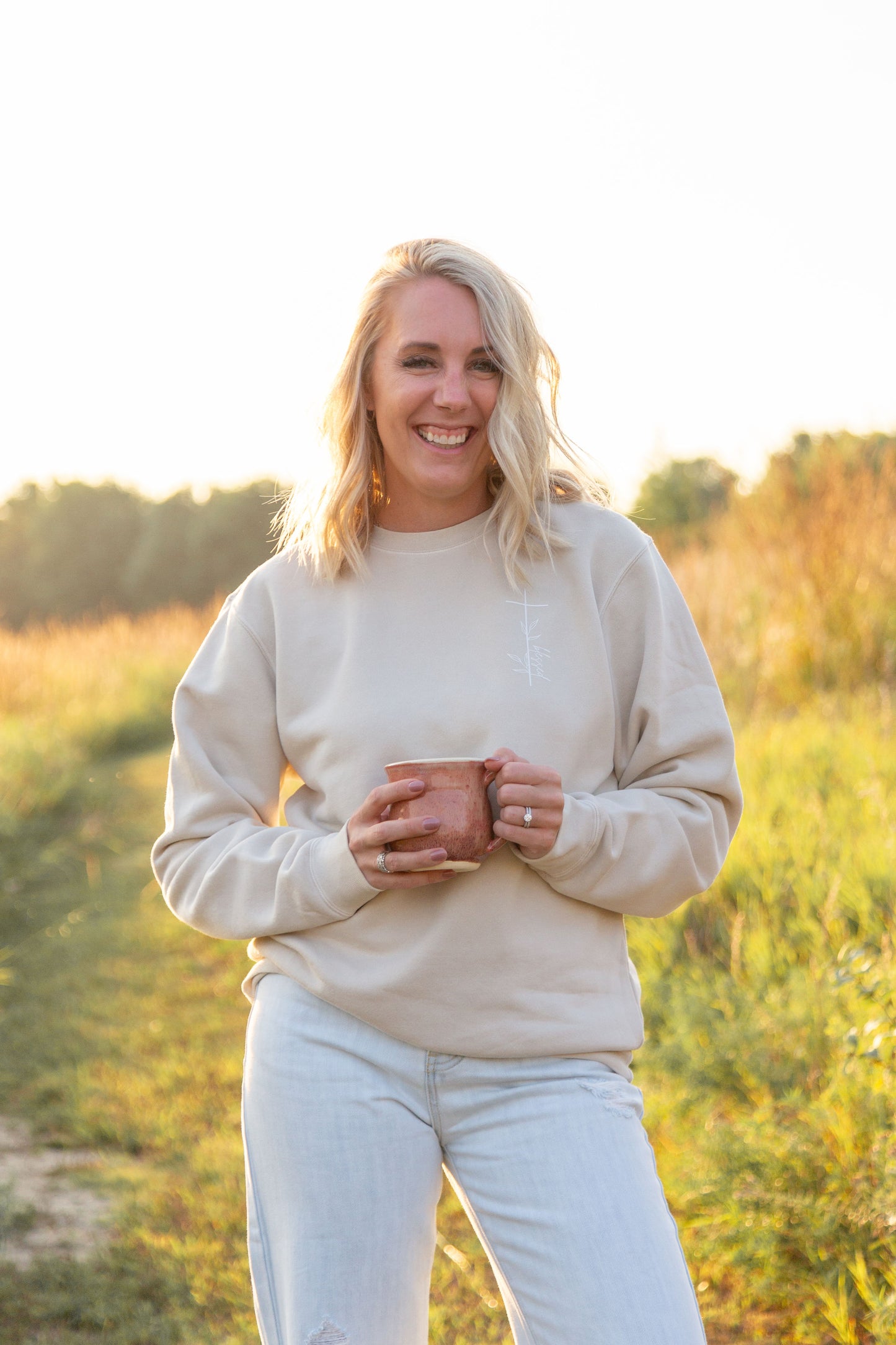 Blessed Cross Crewneck Sweatshirt