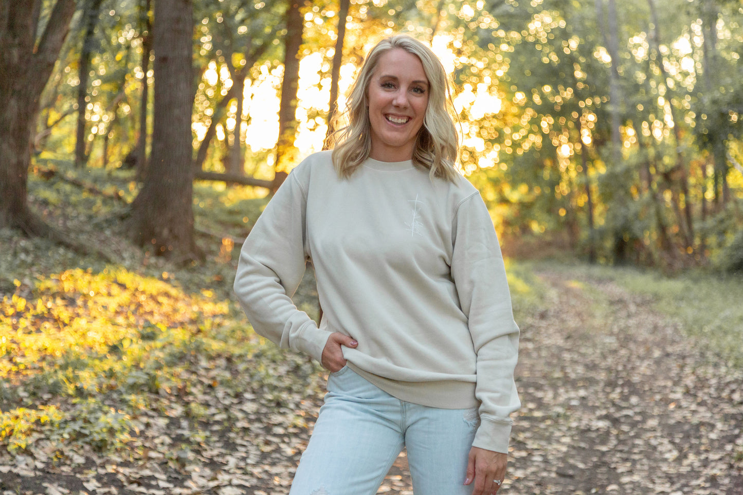 Blessed Cross Crewneck Sweatshirt